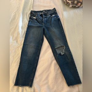 Old Navy Sky-Hi Straight Medium Blue Jeans